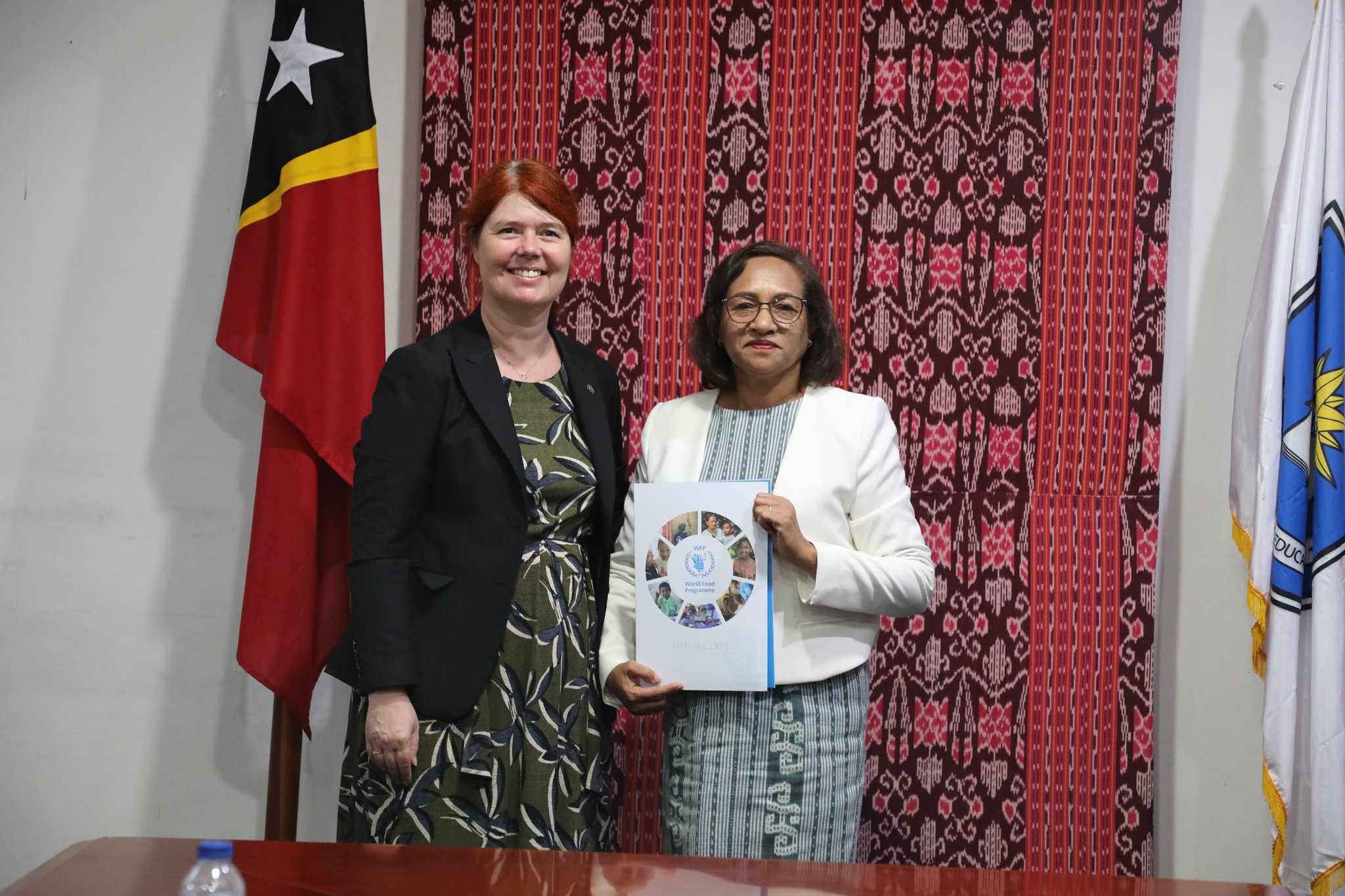 MINISTRA EDUKASAUN HO REPREZENTANTE WFP DESKUTE KONA-BA PROGRAMA MERENDA ESKOLÁR IHA TIMOR-LESTE